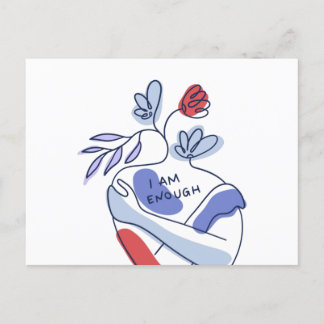 Positionsmeldungen am Körper Postkarte