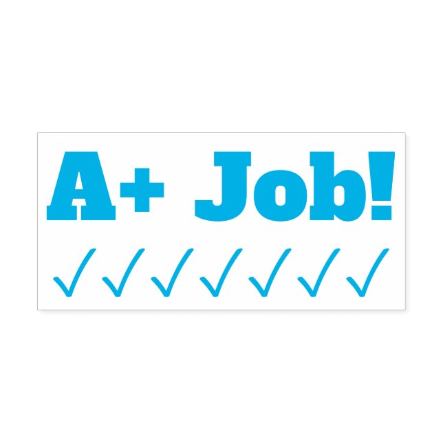 Positiv "A+ Job!" Teacher Feedback Rubber Briefmar Permastempel (Design)