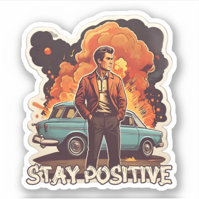 Positiv bleibe aufkleber (Vorderseite)