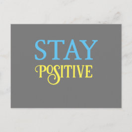 Positiv bleibe postkarte