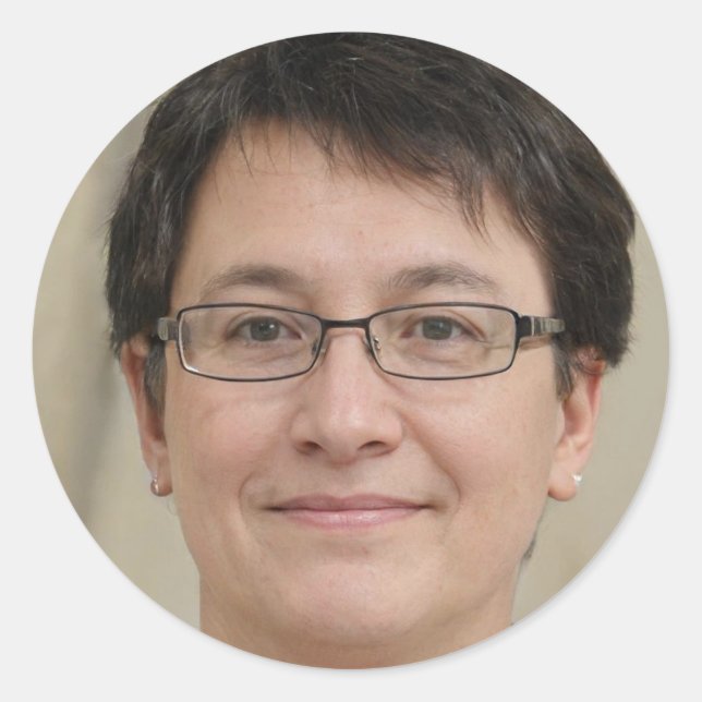 Positiv bleibe runder aufkleber (Vorderseite)