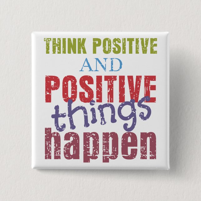 Positiv denken button (Vorderseite)