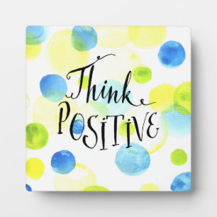 Positiv denken fotoplatte