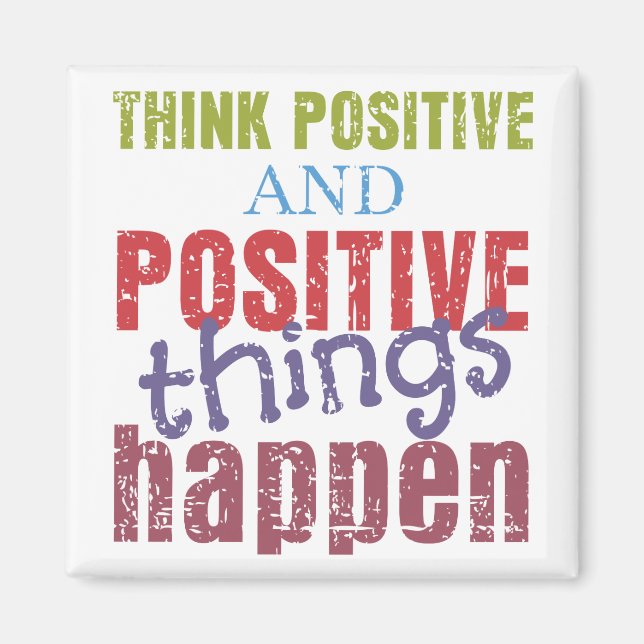 Positiv denken magnet (Vorne)