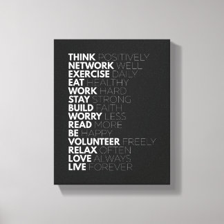 Positiv denken | Motivierend Poster Leinwanddruck