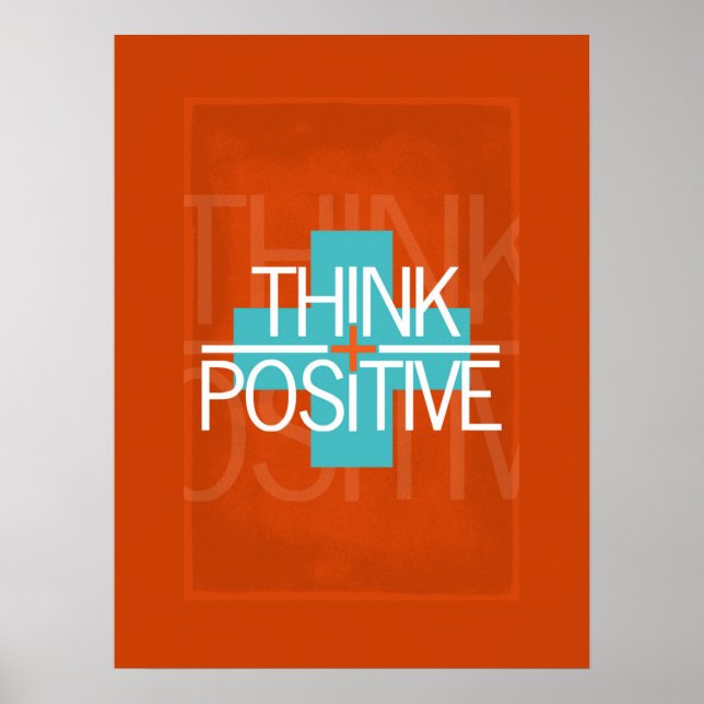 Positiv denken poster (Vorne)