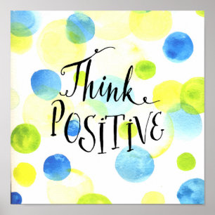 Positiv denken poster