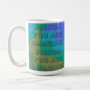 Positiv ermutigend Künstlerische Vibe farbig Kaffeetasse