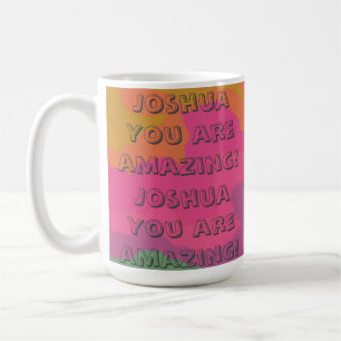 Positiv ermutigend Künstlerische Vibe farbig Kaffeetasse