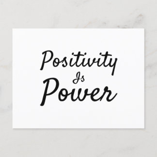 Positiv ist Power Postkarte