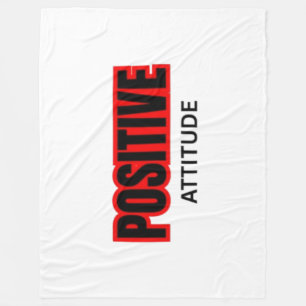 Positiv-Motivations-T-Shirt mit Typografie Fleecedecke