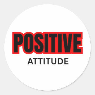 Positiv-Motivations-T-Shirt mit Typografie Runder Aufkleber