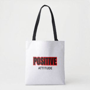 Positiv-Motivations-T-Shirt mit Typografie Tasche