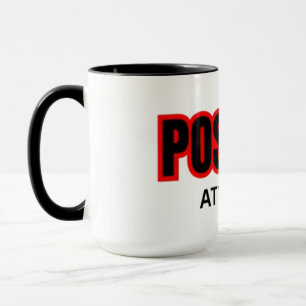 Positiv-Motivations-T-Shirt mit Typografie Tasse