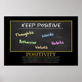 POSITIV MOTIVIEREND BEHALTEN POSTER