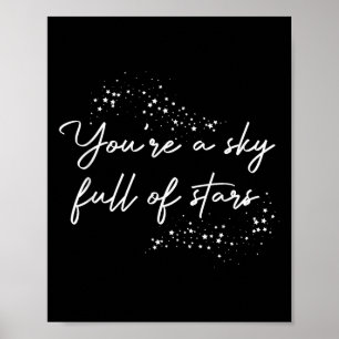 Positiv Motivierend, man ist voller Sterne Poster