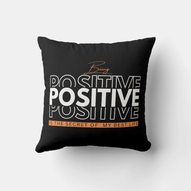 Positiv sein kissen (Rückseite)