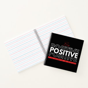 Positiv sein notizbuch