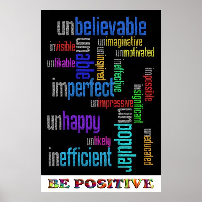 positiv sein poster (Vorne)