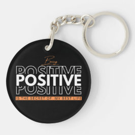 Positiv sein schlüsselanhänger