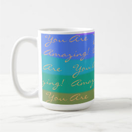 Positiv sind Sie Phantastisch farbig Kaffeetasse