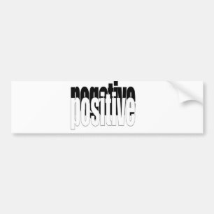 Positiv und negativ autoaufkleber