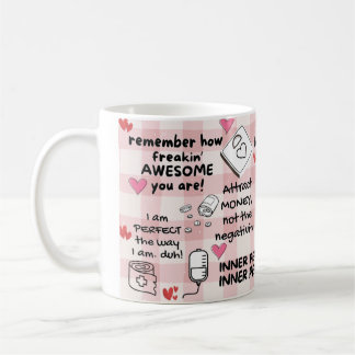 Positive Affirmation lizenzierte Practical Nurse T Kaffeetasse