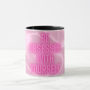 Positive Affirmation Motivation Girly Pink Tasse