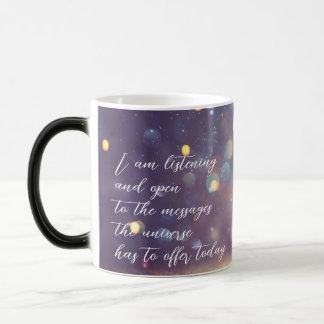 Positive Affirmation Sleek Green/Gold Verwandlungstasse