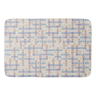 Positive Affirmationen Baby-Nursery Zitronengelb Badematte