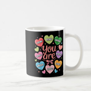 Positive Affirmationen sind stark tapfer würdig Li Kaffeetasse