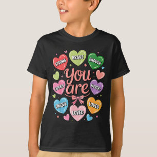 Positive Affirmationen sind stark tapfer würdig Li T-Shirt