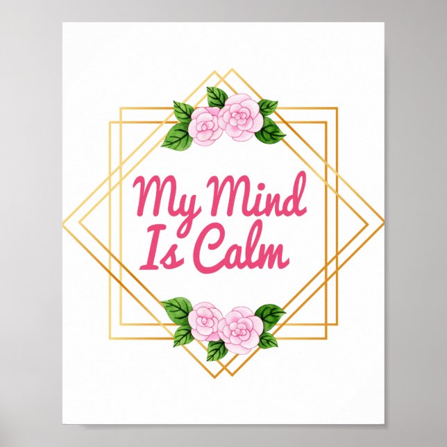 positive affirmations for inspiration poster (Vorne)