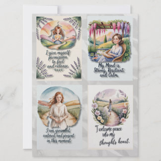 Positive Affirmative Cards und Insta Quote Feiertagskarte