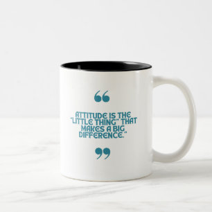 Positive Anführungszeichen Zweifarbige Tasse
