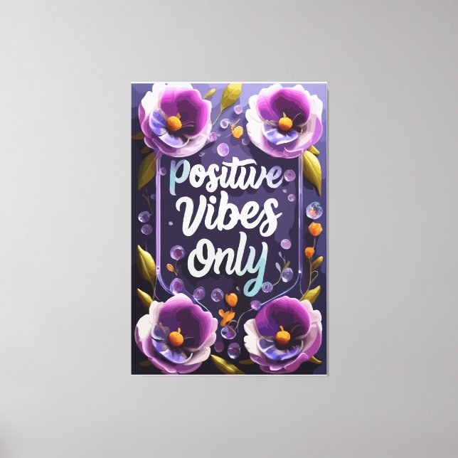 Positive Ansichten rund um die Mauer Kunst Leinwanddruck (Vorderseite)