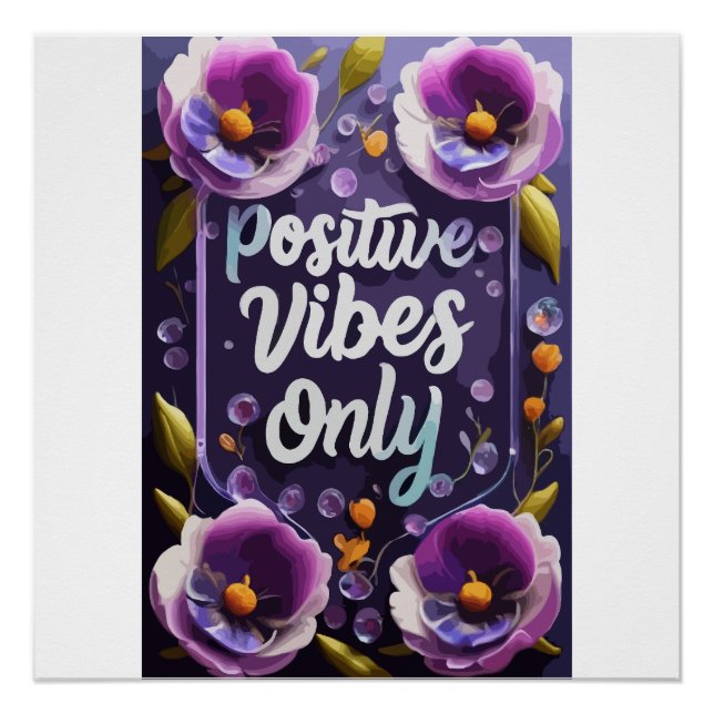 Positive Ansichten rund um die Mauer Kunst Poster (Vorderseite)
