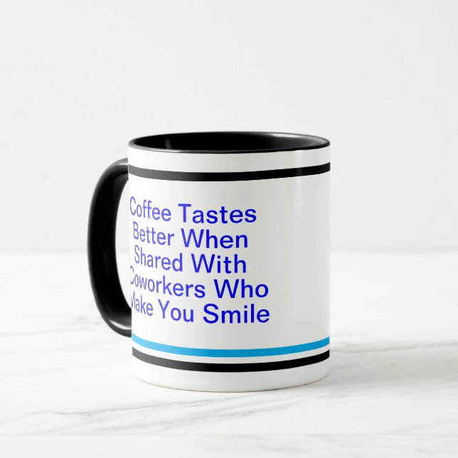 Positive ArbeitKostenvoranschlag für Mitarbeiter,  Tasse (Vorderseite Links)