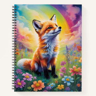 Positive Attitude Red Fox Pup Notizbuch