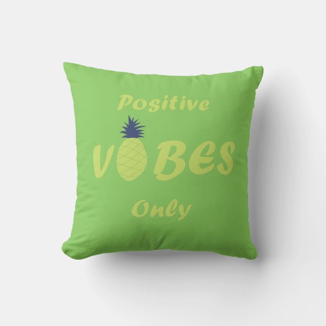 Positive Ausblicke im Sommerurlaub Kissen (Vorderseite)
