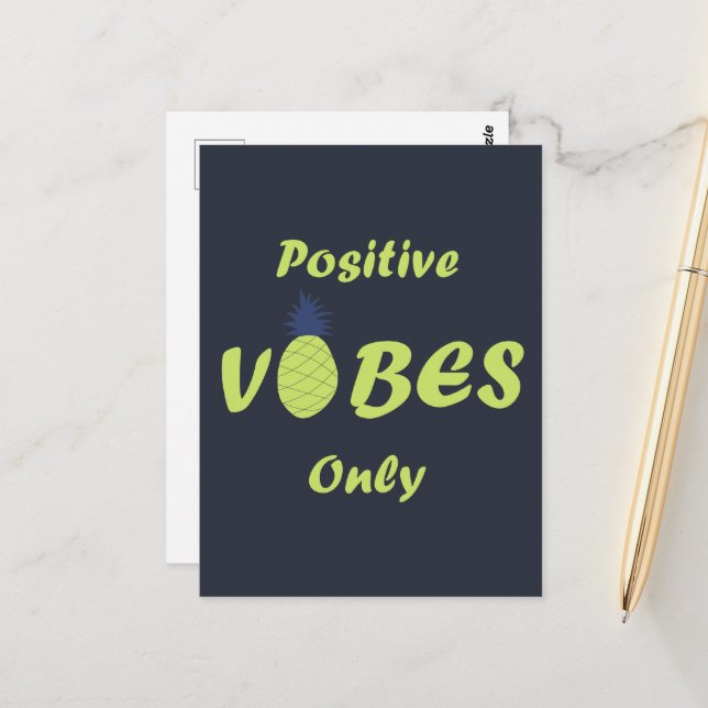 Positive Ausblicke im Sommerurlaub Postkarte (Vorderseite/Rückseite Beispiel)