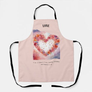 Positive Bejahung der Liebe Schürze
