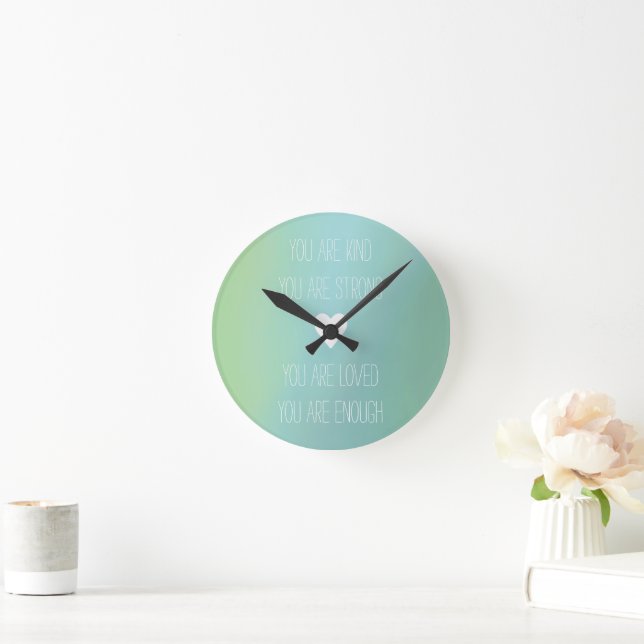 Positive Bejahung der Zollschuld Runde Wanduhr (Zuhause)