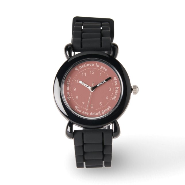 Positive Bejahungen Armbanduhr (Vorderseite)
