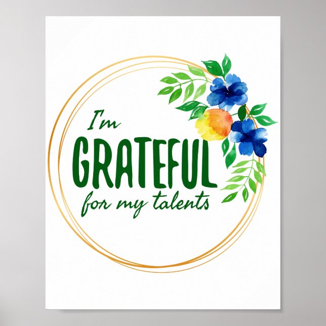 positive Bejahungen der Arbeit Poster (Vorne)