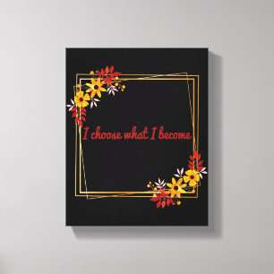 positive Bejahungen der Motivation Leinwanddruck