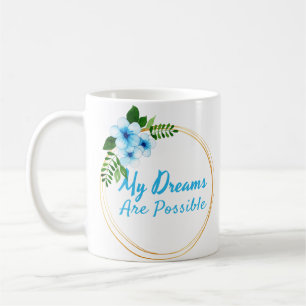 positive Bejahungen für die Akzeptanz der Lebensda Kaffeetasse