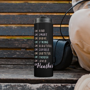 Positive Bejahungen für Frauen in Personalisiertem Thermosbecher