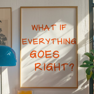 Positive Bestätigungswandkunst Motivierendes Zit Poster