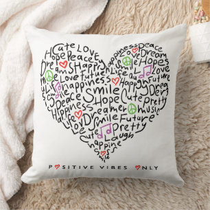 Positive Bilder nur Herzdesign Kissen